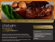 Tablet Screenshot of chisholmmeats.com